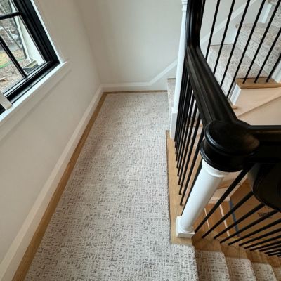 carpet in a quincy stairway